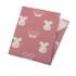 GOTS Babydecke Strick Mabel 80x100 altrosa