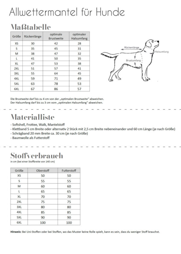 Allwettermantel Hunde – Bild 2