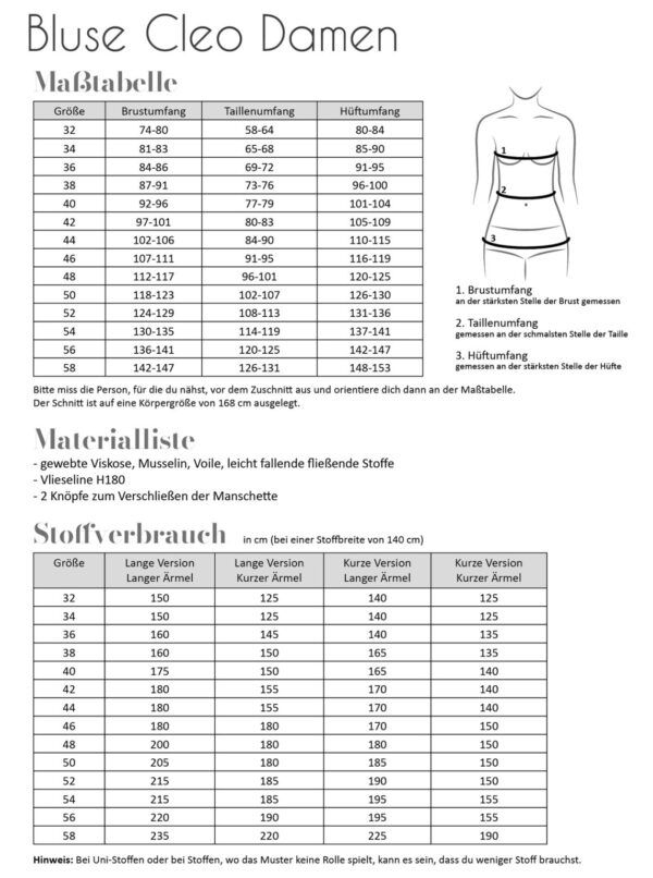 Bluse Cleo Damen – Bild 2
