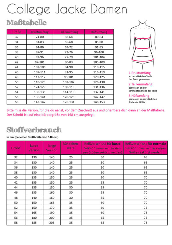 College Jacke Damen – Bild 2