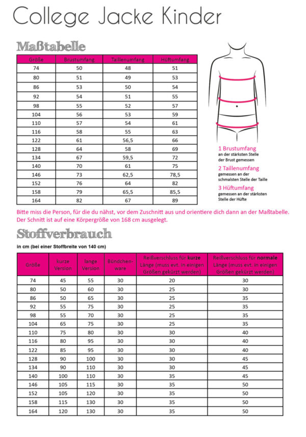 College Jacke Kinder – Bild 2