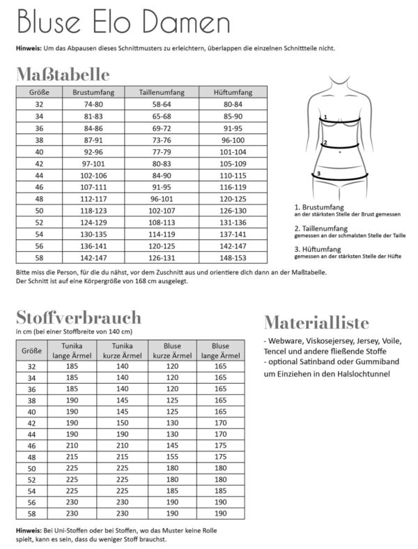 Bluse Elo Damen – Bild 2