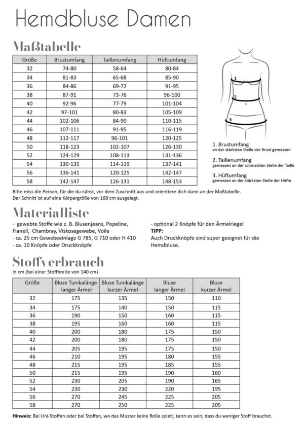 Hemdbluse Damen – Bild 2