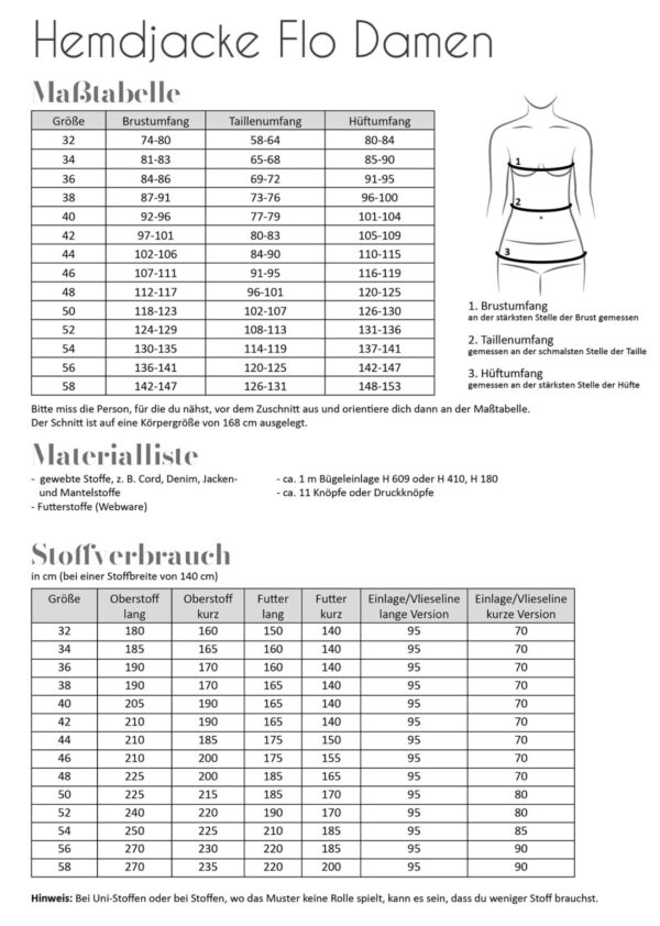 Flo Damen Hemdjacke – Bild 2
