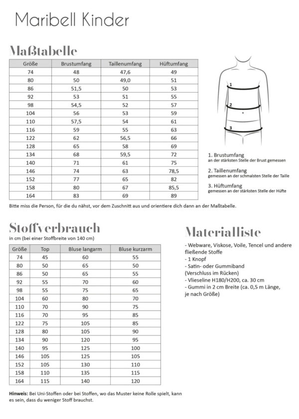 Bluse Maribell Kinder – Bild 2