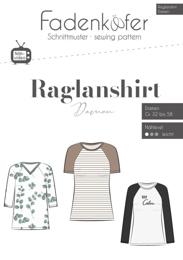 Raglanshirt Damen