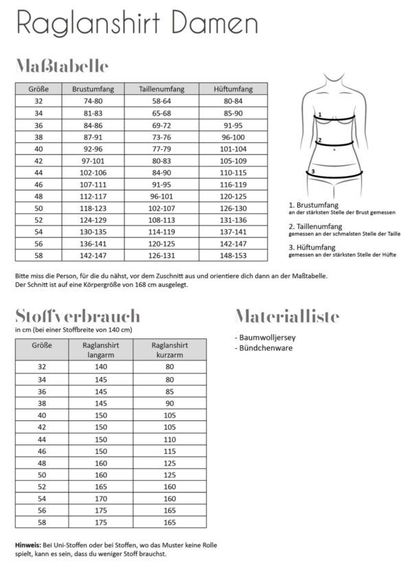 Raglanshirt Damen – Bild 2