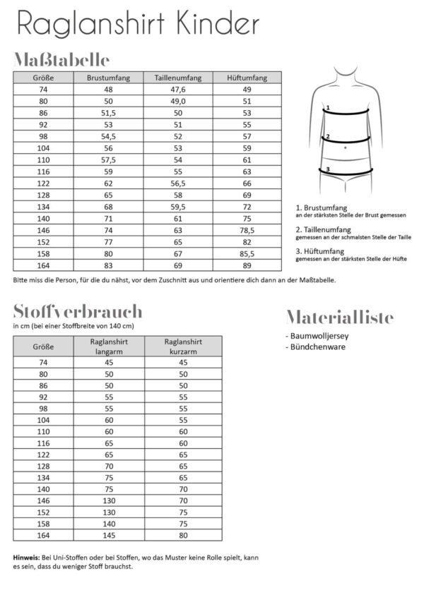 Raglanshirt Kinder – Bild 2