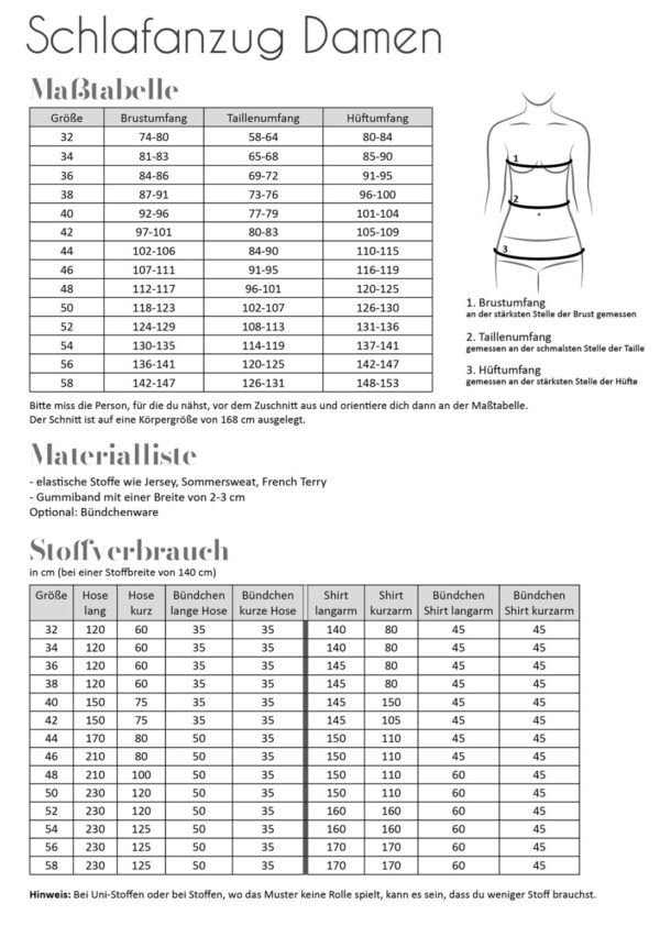 Schlafanzug Damen – Bild 2