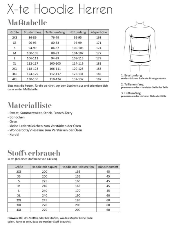 X-te Hoodie Herren – Bild 2